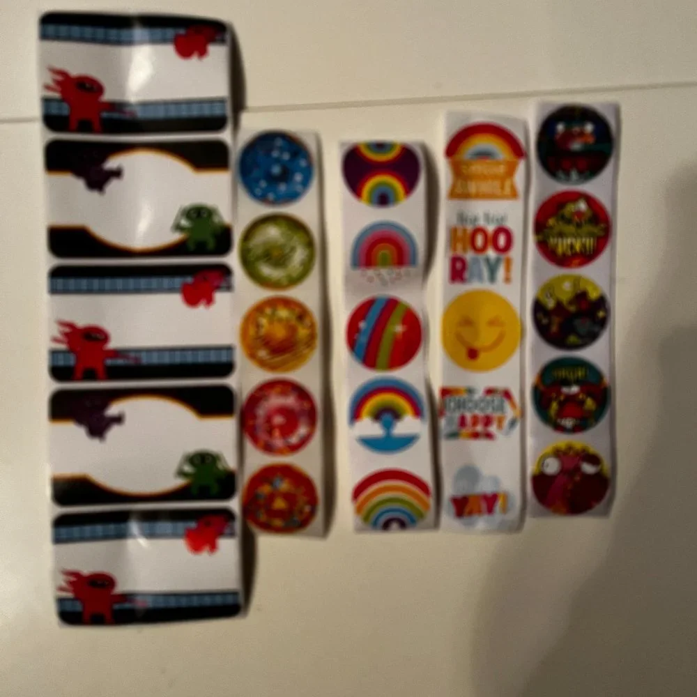 Stickers --‎ An Assortment -- Rainbows, Donuts, Gross and Ninja (p/s/x)